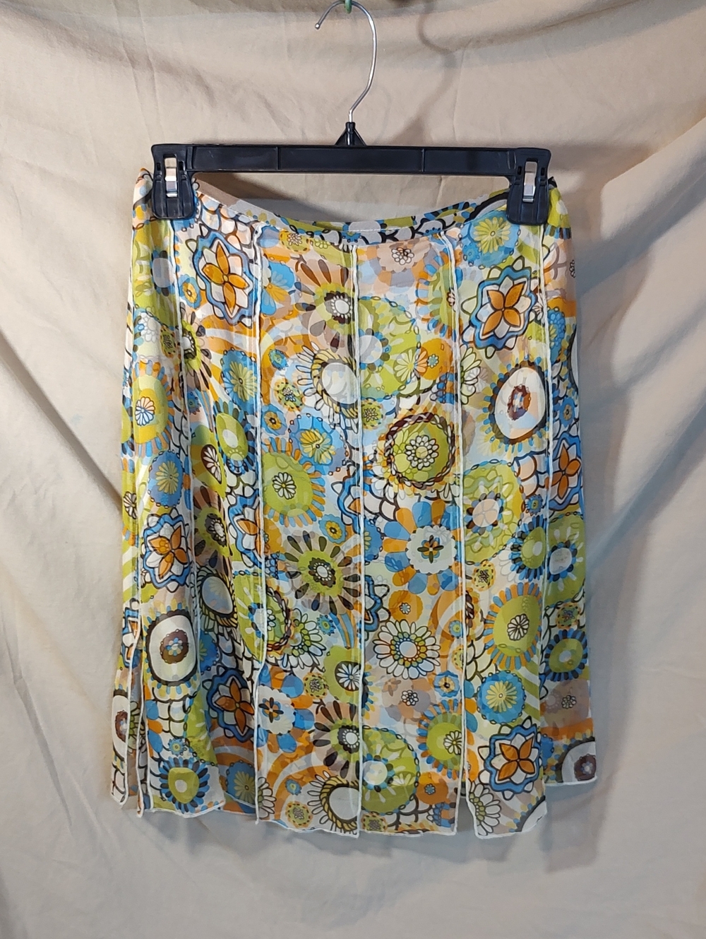 Drama "Psychedelic Pop" Geometric Pleated Mini